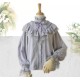 Surface Spell Poems Hidden In The Pleats Chiffon Blouse(Limited Pre-Order/3 Colours/Full Payment Without Shipping)